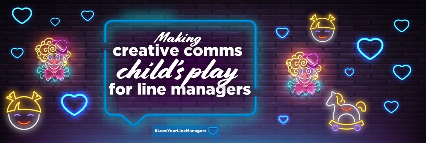 Making creative comms child’s play for line managers  