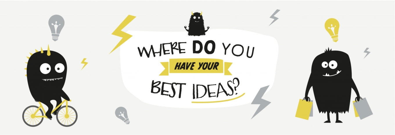 Infographic: Where do you have your best ideas?