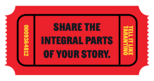 Share the integral parts of your story